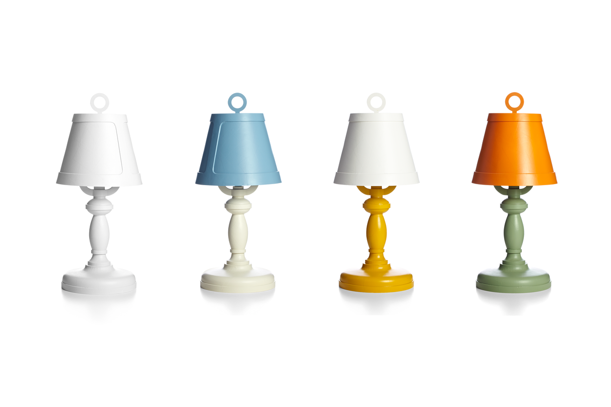 Paper Table Lamp four in a row colours